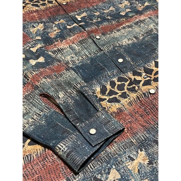 Fulton Street Shirt Works Size‎ XLT Animal Print Cabincore Rustic Classic VTG - Picture 5 of 9
